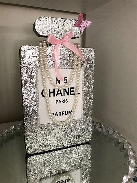 chanel perfume print flowers|large Chanel perfume bottle decor.